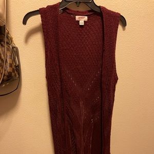 Sleeveless cardigan